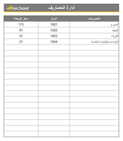 تقرير اكسيل - لاعداد مخطط الميزانية بشكل بسيط