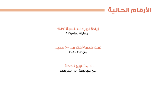 قالب بوربوينت ملف شركة بناء - شريحة عرض عن الأرقام الحالية.