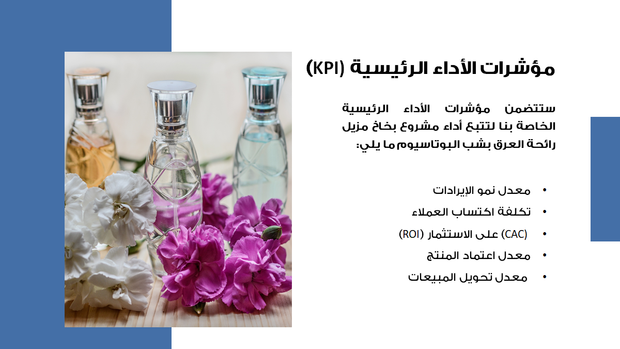 قالب بوربوينت التمويل - شريحة عرض عن مؤشرات الاداء الرئيسية.
