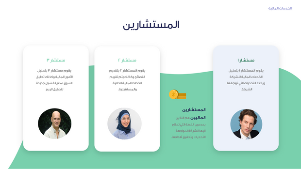 قالب بوربوينت- الخدمات المالية 15 شريحة عرض