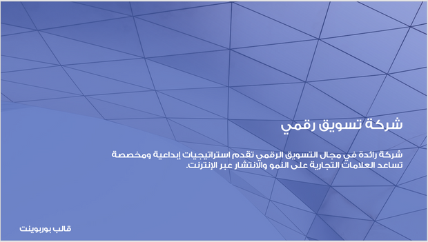 عرض تقديمي - شركة تسويق رقمي-35شريحة
