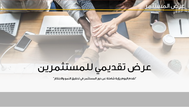 قالب عرض تقديمي بوربوينت المستثمر -32 شريحة