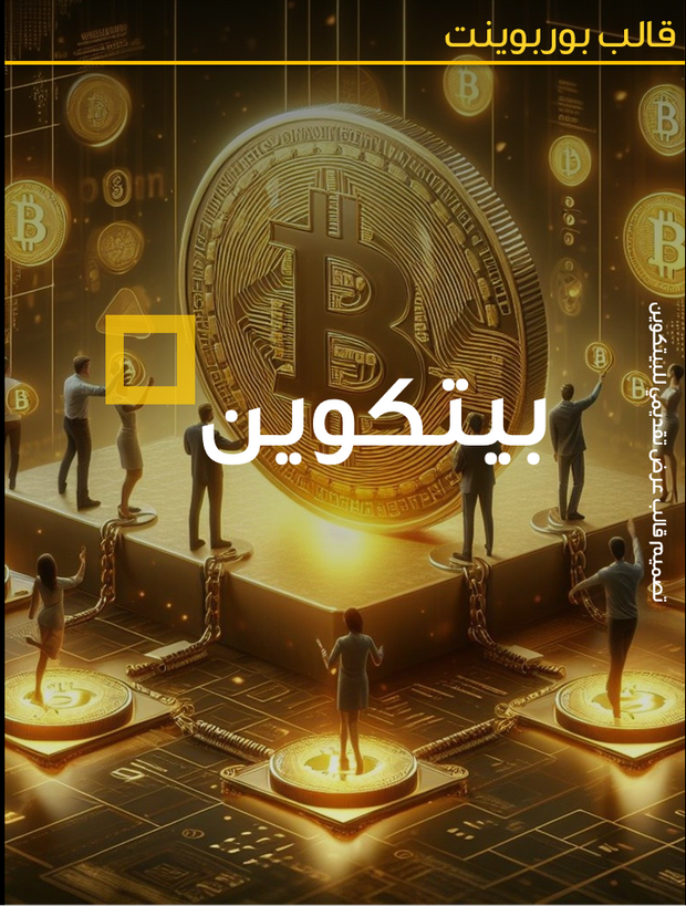 قالب عرض تقديمي بوربوينت البيتكوين -26 شريحة