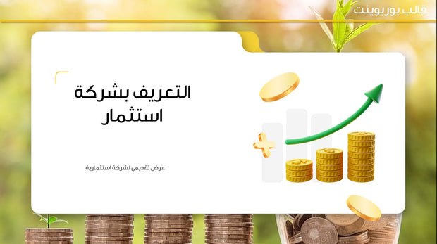 قالب عرض تقديمي بوربوينت عرض التعريف بشركة استثمار -14 شريحة