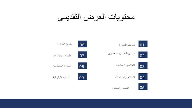 نموذج بوربوينت - العرض التقديمي للعمارة - 16 سلايد