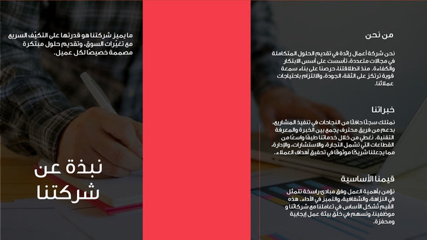 قالب عرض تقديمي بوربوينت عرض التعريف بشركة أعمال -14 شريحة