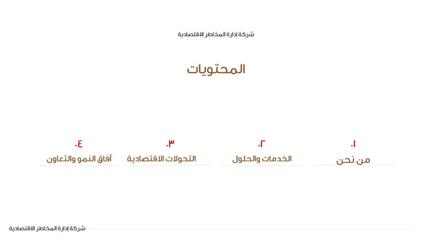 قالب عرض تقديمي بوربوينت عرض التعريف بشركة إدارة مخاطر اقتصادية -33 شريحة