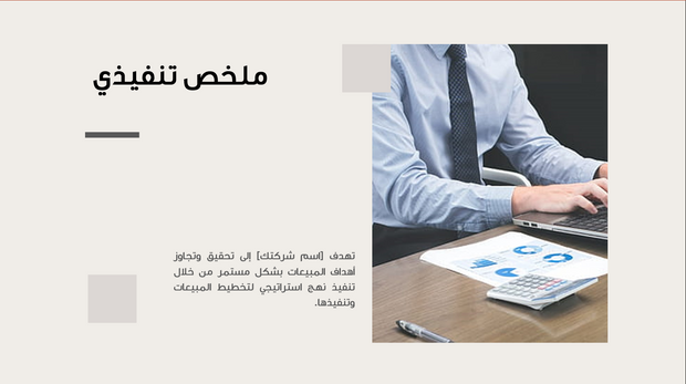 قالب بوربوينت- استراتيجية المبيعات والتخطيط (20 شريحة)