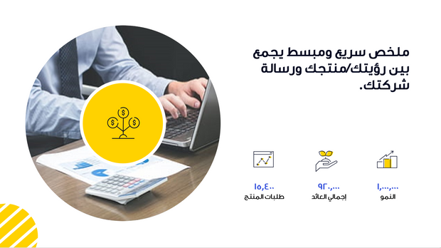 قالب بوربوينت -العرض المالي