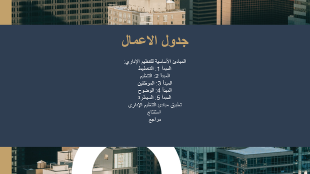 نموذج بوربوينت - التنظيم الإداري - 15 سلايد