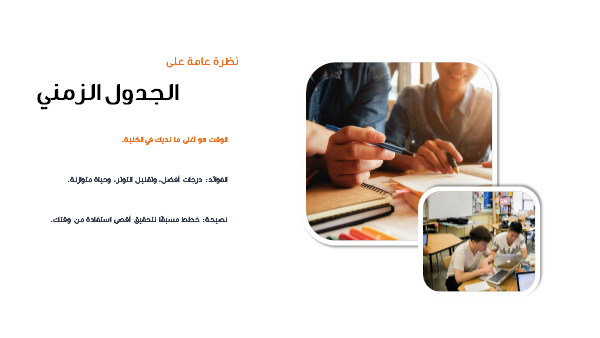 قالب بوربوينت جدول المهام-  شريحة عرض عن الجدول الزمني.