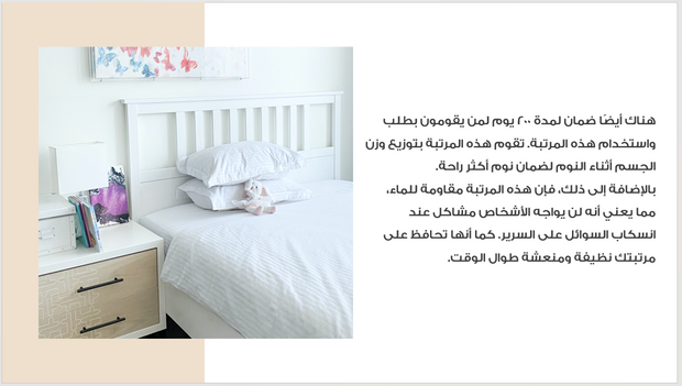 عرض تقديمي - شركة صناعة المراتب والفرشات - 9 شرائح