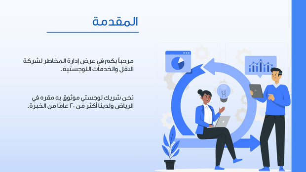 قالب عرض تقديمي بوربوينت إدارة المخاطر لشركة النقل والخدمات اللوجستية-13 شريحة