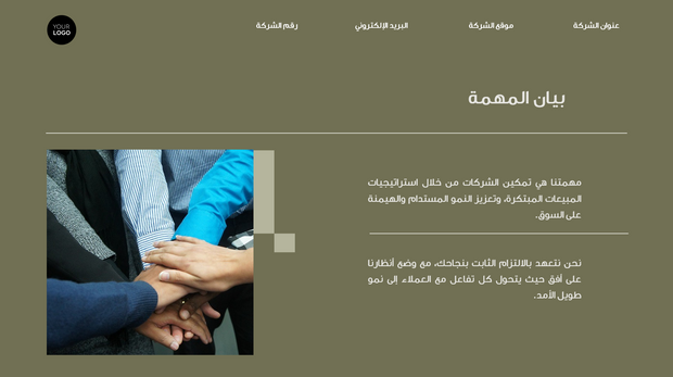    قالب بوربوينت - عرض المبيعات (21 شريحة)