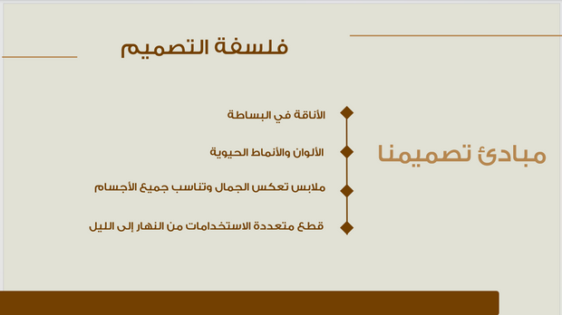 عرض تقديمي -شركة الازياء - 12 شريحة