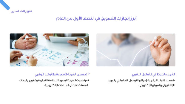 قالب عرض تقديمي بوربوينت عرض تقييم الأداء النصف سنوي -7 شريحة
