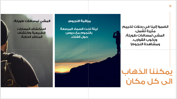 عرض تقديمي -المخيمات في حياتنا-40 شريحة