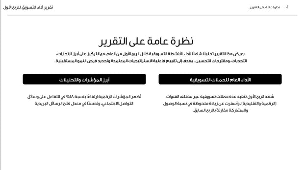 قالب عرض تقديمي بوربوينت عرض تقرير أداء التسويق للربع الأول -31 شريحة