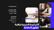 قالب بوربوينت تقرير الموارد البشرية - شريحة عرض عن نمو التركيبة الديموغرافية للقوى العاملة.