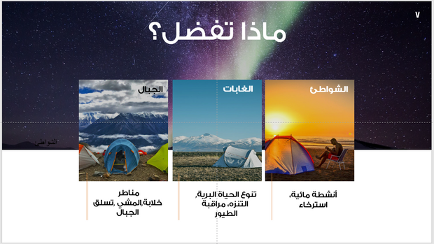 عرض تقديمي -المخيمات في حياتنا-40 شريحة