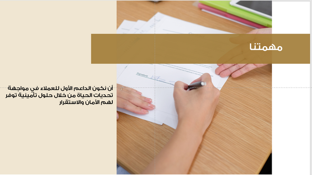 عرض تقديمي -شركة التأمين - 41 شريحة
