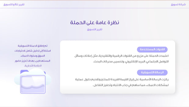قالب عرض تقديمي بوربوينت عرض تقرير تسويقي شامل - 31 شريحة