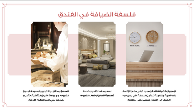 عرض تقديمي- التعريف بخدمات الفنادق - 40 شريحة
