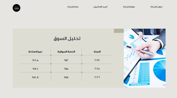    قالب بوربوينت - عرض المبيعات (21 شريحة)