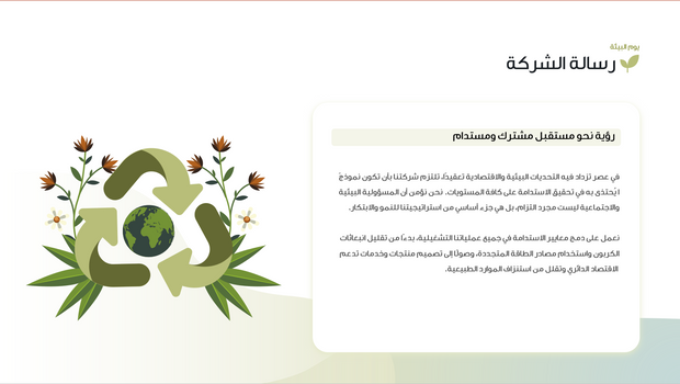 قالب عرض تقديمي بوربوينت يوم البيئة العالمي والشركات المستدامة -31 شريحة