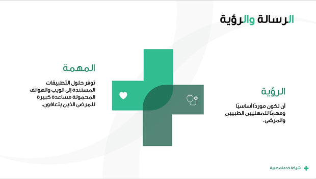 قالب عرض تقديمي بوربوينت عرض التعريف بشركة خدمات طبية -18 شريحة