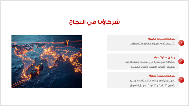 عرض تقديمي - شركة النقل البحري-30 شريحة