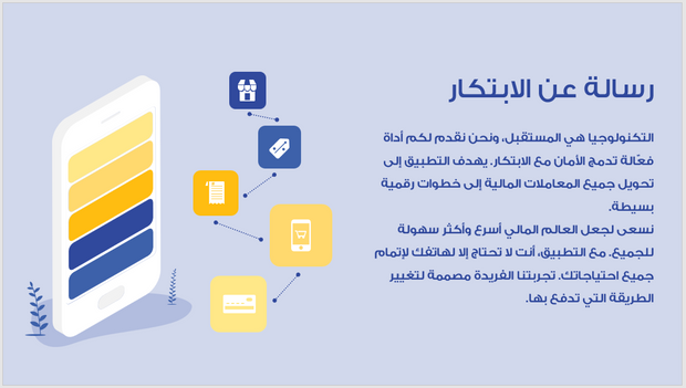 عرض تقديمي -تطبيق الدفع الالكتروني-15 شريحة