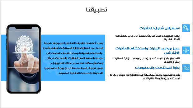 عرض بور بوينت تقديمي -تعريف بشركة عقارات - 16 شريحة