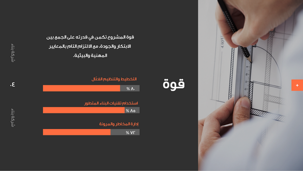 قالب عرض تقديمي بوربوينت عرض مشروع بناء -14 شريحة