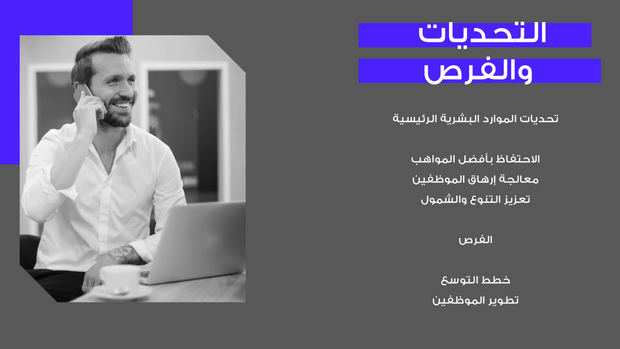 ملف بور بوينت العرض التقديمي تقرير الموارد البشرية- 12 شريحة