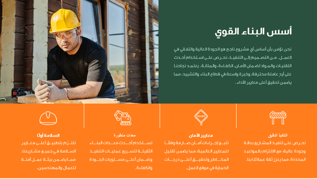 عرض تقديمي -عرض باوربوينت مشاريع انشائية -36 شريحة
