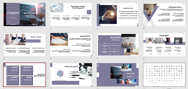 عرض تقديمي -استراتيجية التسويق -12شريحة