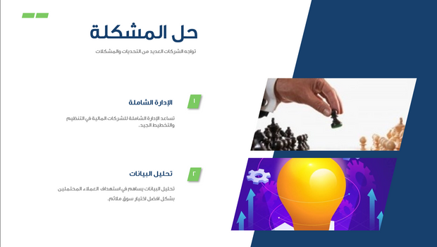قالب بوربوينت - الخطة المالية والصناعية 14 شريحة عرض