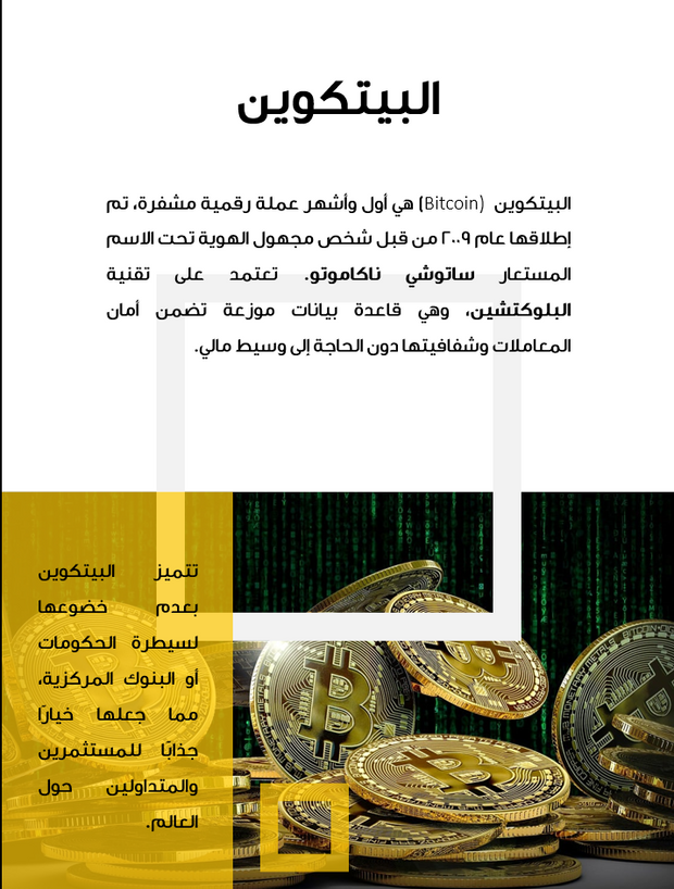قالب عرض تقديمي بوربوينت البيتكوين -26 شريحة