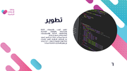 قالب بوربوينت وكالة الإعلانات الرقمية - شريحة عرض عن تطوير الإعلانات الرقمية.