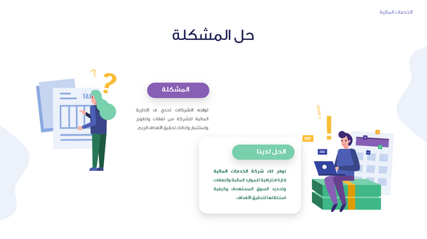 قالب بوربوينت- الخدمات المالية 15 شريحة عرض