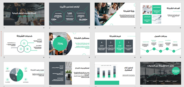 عرض تقديمي-شركة الحلول البيئية - 13 شريحة