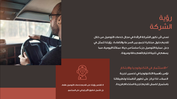 قالب عرض تقديمي بوربوينت إدارة خدمة التوصيل -36 شريحة