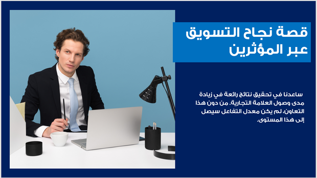 عرض تقديمي - شركة التسويق عبر وسائل التواصل الاجتماعي - 14 شريحة