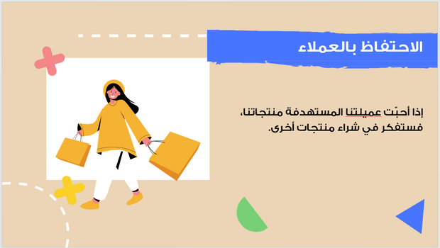 عرض تقديمي - سلوك عميل شركة التجميل - 10 شرائح