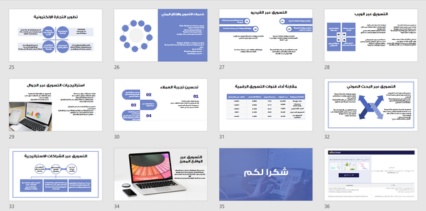 عرض تقديمي - شركة تسويق رقمي-35شريحة