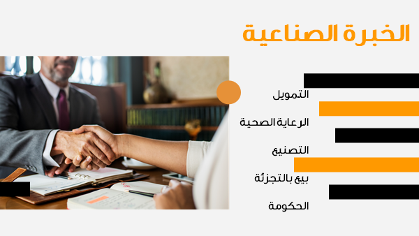قالب بوربوينت استشارات إدارة إستراتيجية تكنولوجيا المعلومات - شريحة عرض عن الخبرة الصناعية.