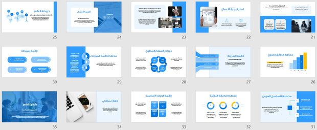 قالب عرض تقديمي بوربوينت عرض التعريف بشركة استثمار -36 شريحة
