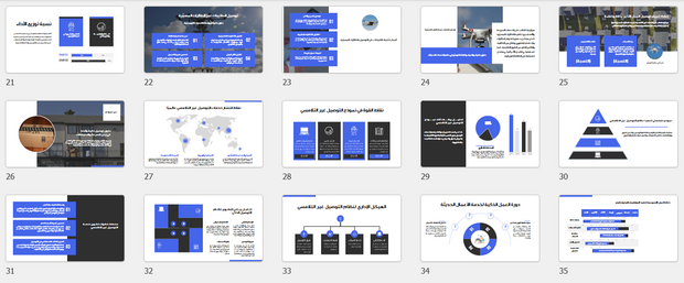 عرض تقديمي - قالب احترافي عن الاتصال الغير مباشر -41 شريحة