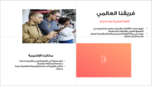 عرض تقديمي- خدمات التسويق الرقمي - 74 شريحة